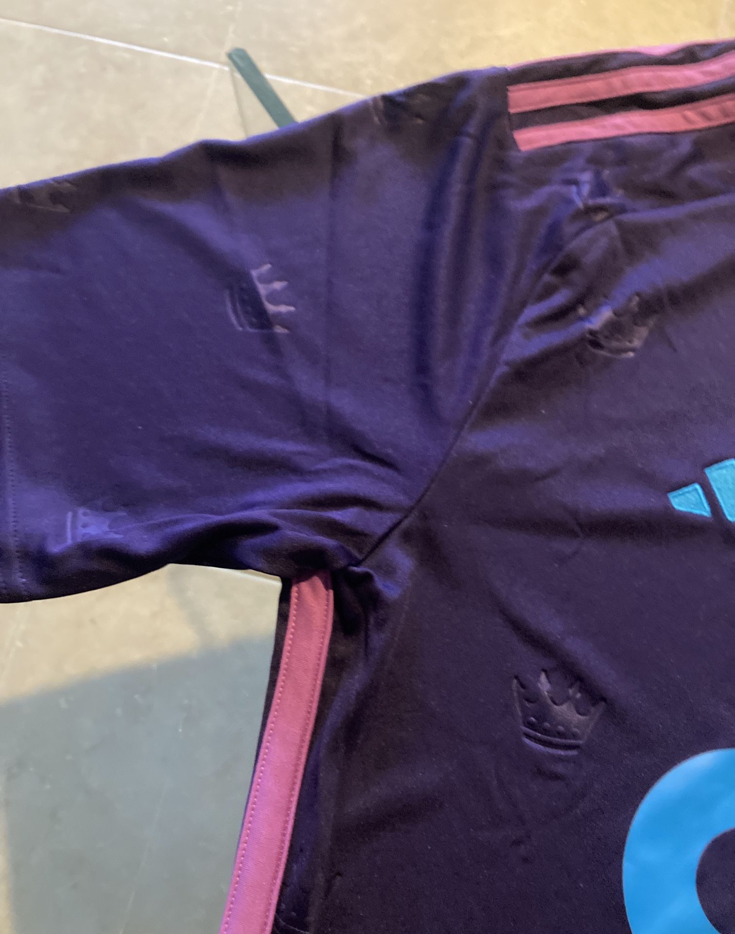 Adidas HI1848 Men’s Medium Charlotte FC Authentic Purple MLS Soccer Jersey