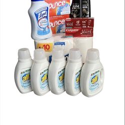 Laundry liquid drying paper toothpaste shampoo disinfectant