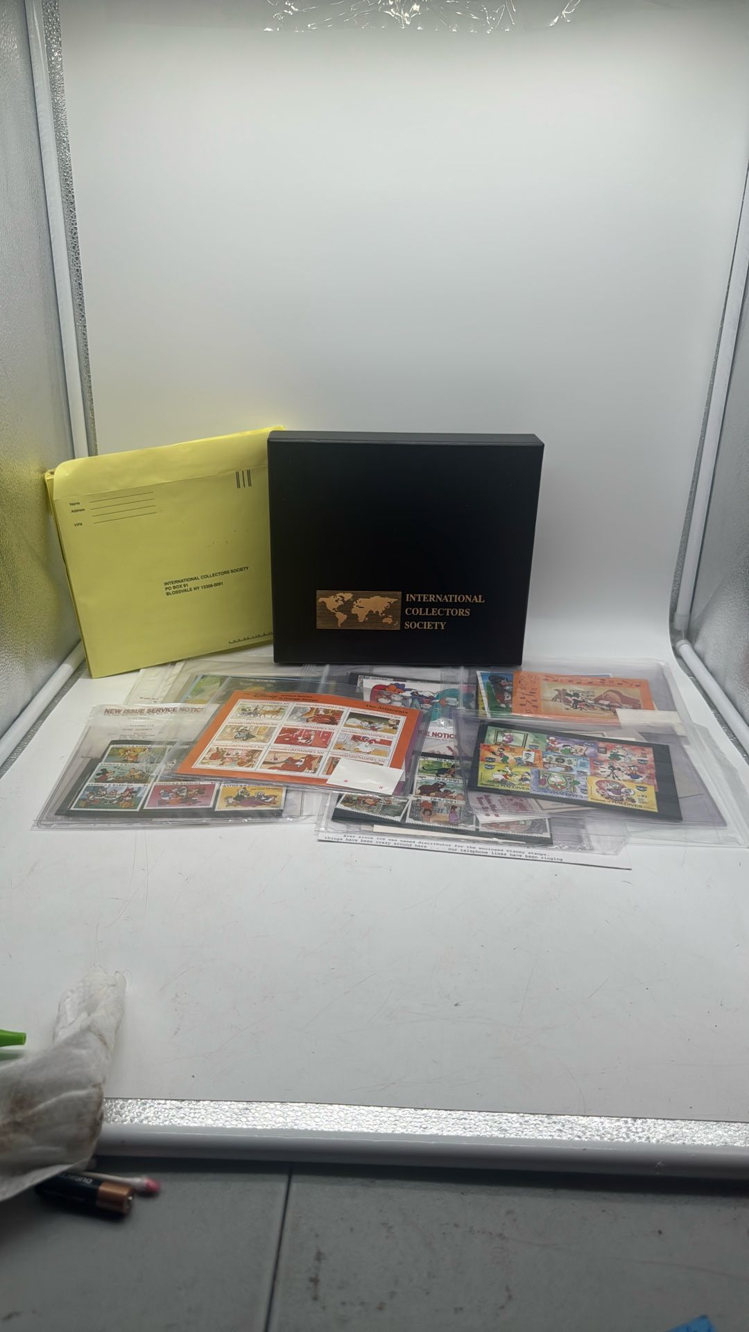 International collectors society Disney collection stamp Lot