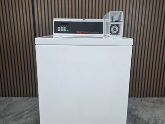 Speed Queen 26 Inch Light Commercial Coin Drop Top Load Washer with 3.19 Cu. Ft. Capacity, 27 Cycle Selections, 710 RPM Speed (TV6000WN-D-6720)