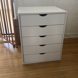 Small 5 drawer side table bed side stand mini dresser