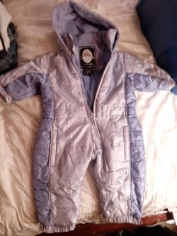 F. W. Fischer Outerwear 18 mo. Girl hooded snowsuit