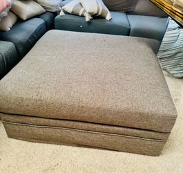Grey ottoman
