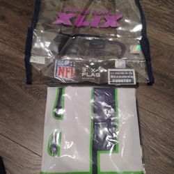 New Seattle Seahawks Flag And Clear Bag... Yes They're Available