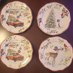 Better Homes and Garden Christmas salad plates