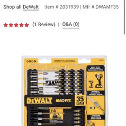 Dewalt 35 PC Screwdriver Set