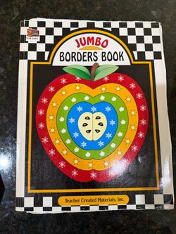 Rare Discontinued Vintage Jumbo Borders Book – Teacher Created Materials 1997 Classroom Resource