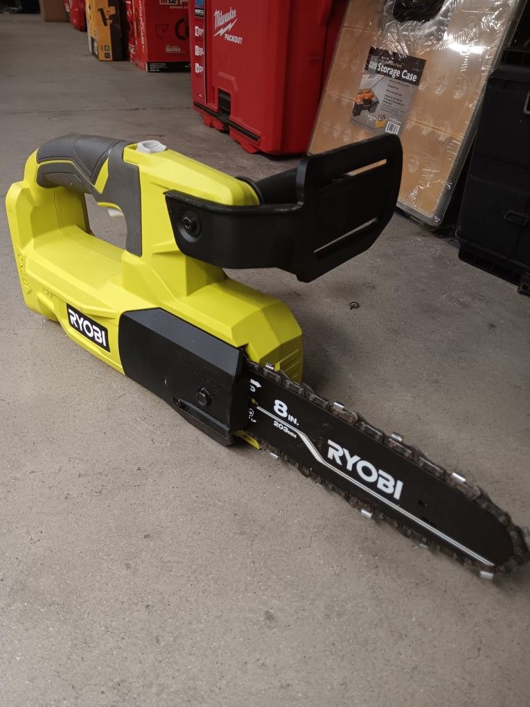 Ryobi ONE + 18V 8in. Cordless Battery Pruning Chainsaw. Tool-Only