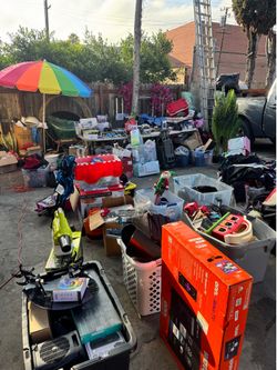 Garage clean out yard sale