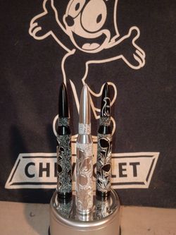 Custom hand engraved bullet antenna