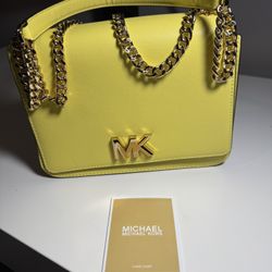 Michael Kors Yellow Boutique Crossbody Bag 