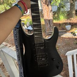 Jackson Guitar With Strap And Cable