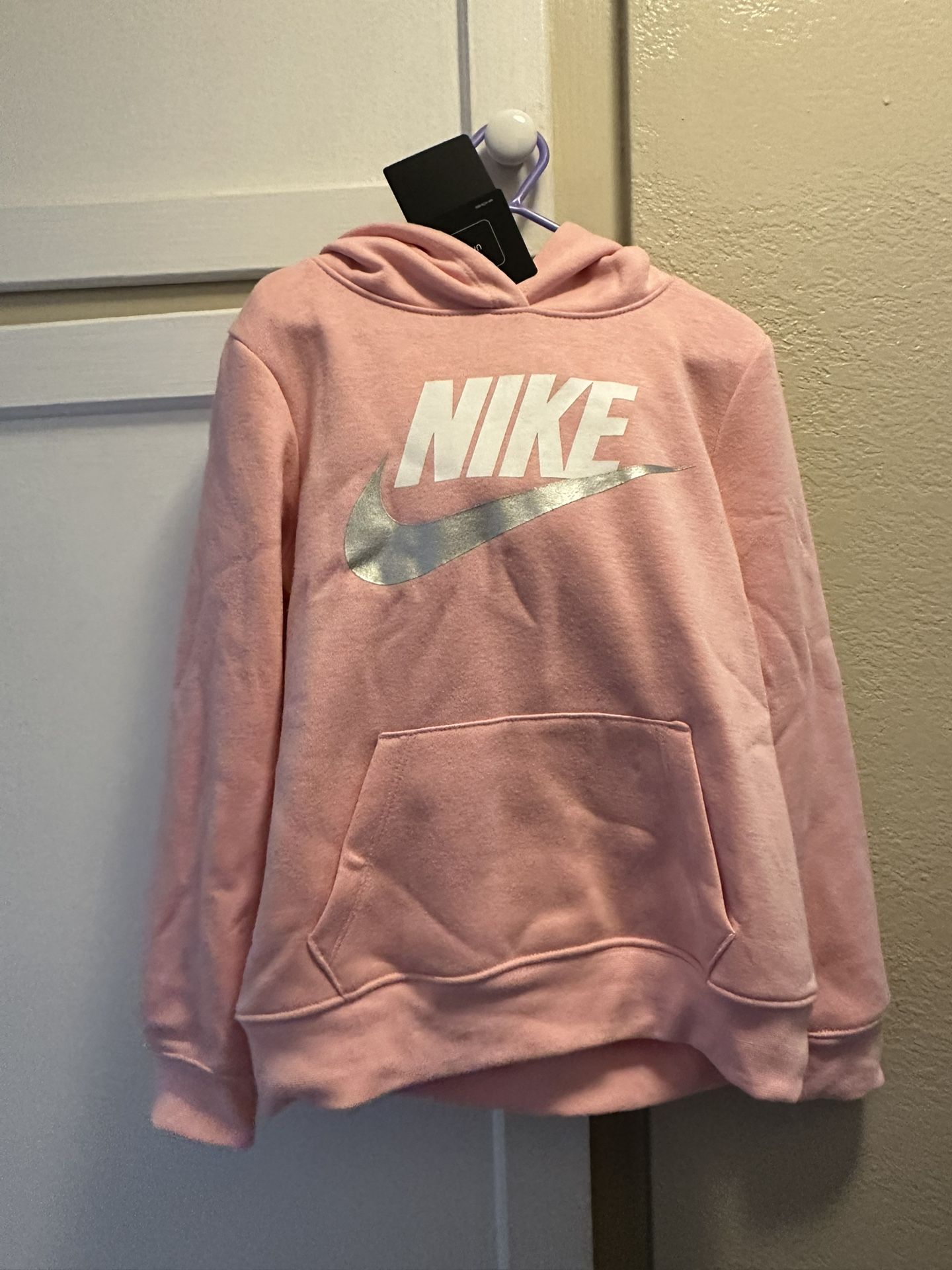 Nike Pink Hoodie Size 6X Little Girls