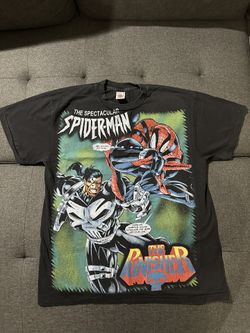 Spider-Man VS The Punisher Marvel Vintage Style Modern Boot AOP Double Sided Big Graphic