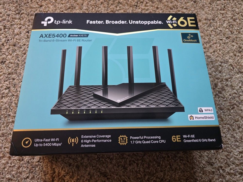 Wifi 6E Router Tp Link AXE 5400(archer AXE 75)