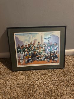 Framed Stan Kotzen Artist’s Proof – Philadelphia Eagles "75 Year Team" (Numbered AP/50)