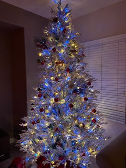 9 foot white Christmas tree