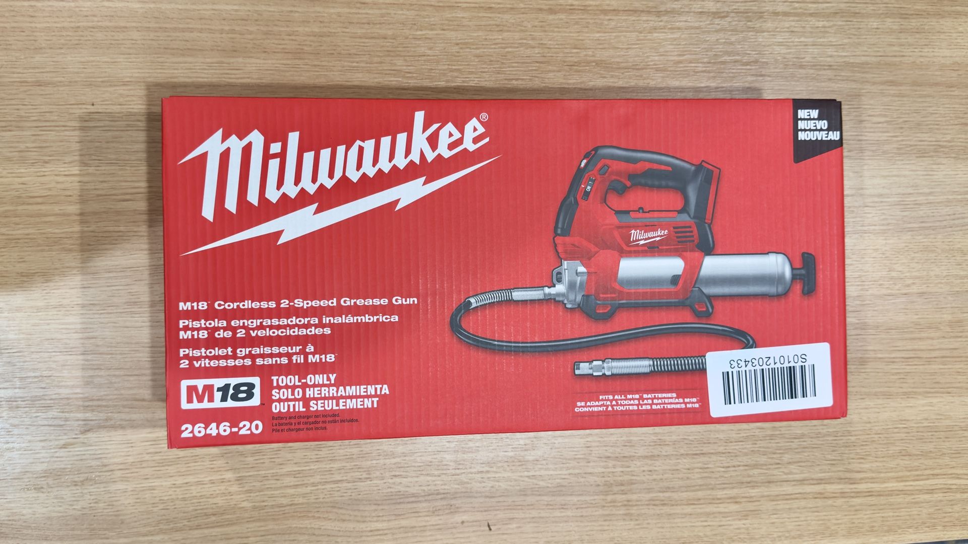 MILWAUKEE M18 18V Lithium-lon Cordless Grease Gun 2-Speed