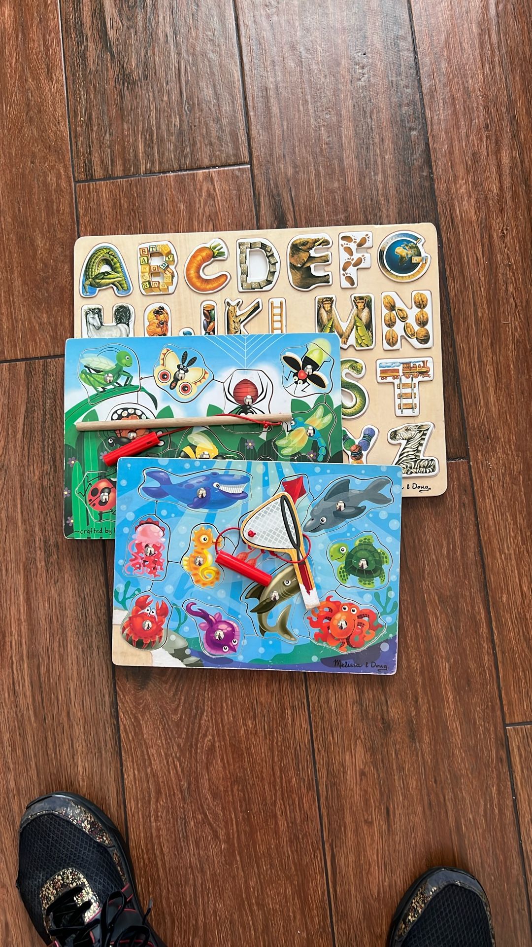 (3) Melissa & Doug Wooden Puzzles