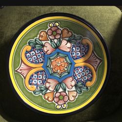 Talavera Bowl - Beautiful Colors (Purchased In Cancun)