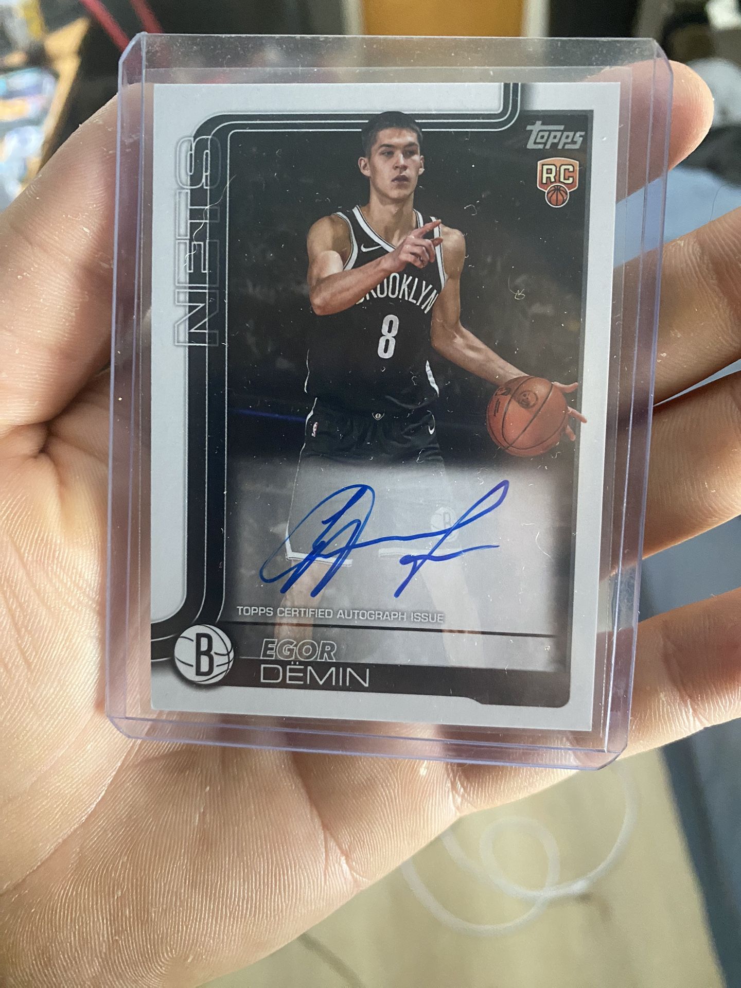 2025 Topps NBA Egor Demin *on Card* Auto 