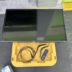 TCL TV 32inch with wall mount and stand foots