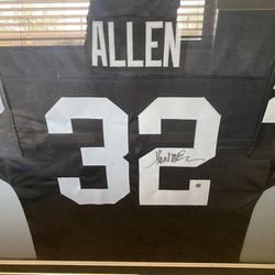 Marcus Allen Signed Raiders Jersey W/COA. Price is OBO