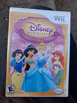 Vintage 2007 Disney Princess Enchanted Journey Nintendo Wii CIB Complete Booklet MINT DISC