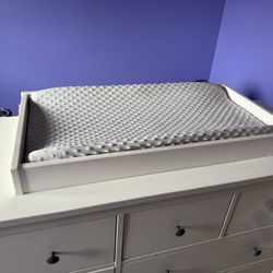 Changing Pad With White Framed Box