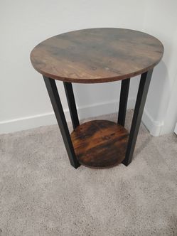 Rustic Industrial side table $30