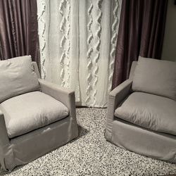Brynn Feather Filled Swivel Chair - Set Of 2