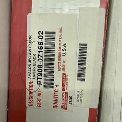 2013-2018 Avalon OEM Floor Mats 