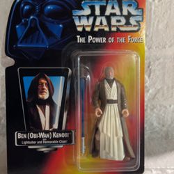 Rare Star Wars POTF Obi Wan Kenobi (1995) Vintage Action Figure Unopened In Box.
