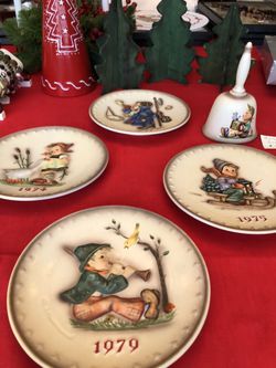 Hummel Plates 1972,74,75,79 & Hummel Bell1978 Cash/Venmo White Bear Lake