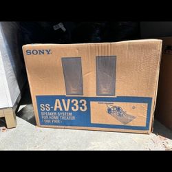 New in Box Sony ss-AV33 Home Theater Surround Sound Speaker 