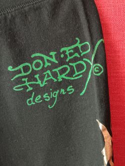 Don Ed Hardy Designs Black Graphic Women's Sweatpants
