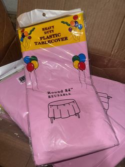 Plastic Round Table Clothes
