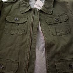 Boys Olive Jacket And Button Up Shirt NEW And Spider man Tank 