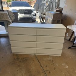 8 Drawer Dresser White 