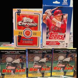 Baseball - Lot of (5) Blaster Boxes: (3) Topp's  'Heritage' + (1)  Topp's 'Updated Series' + (1)  McD's All-American - Sealed
