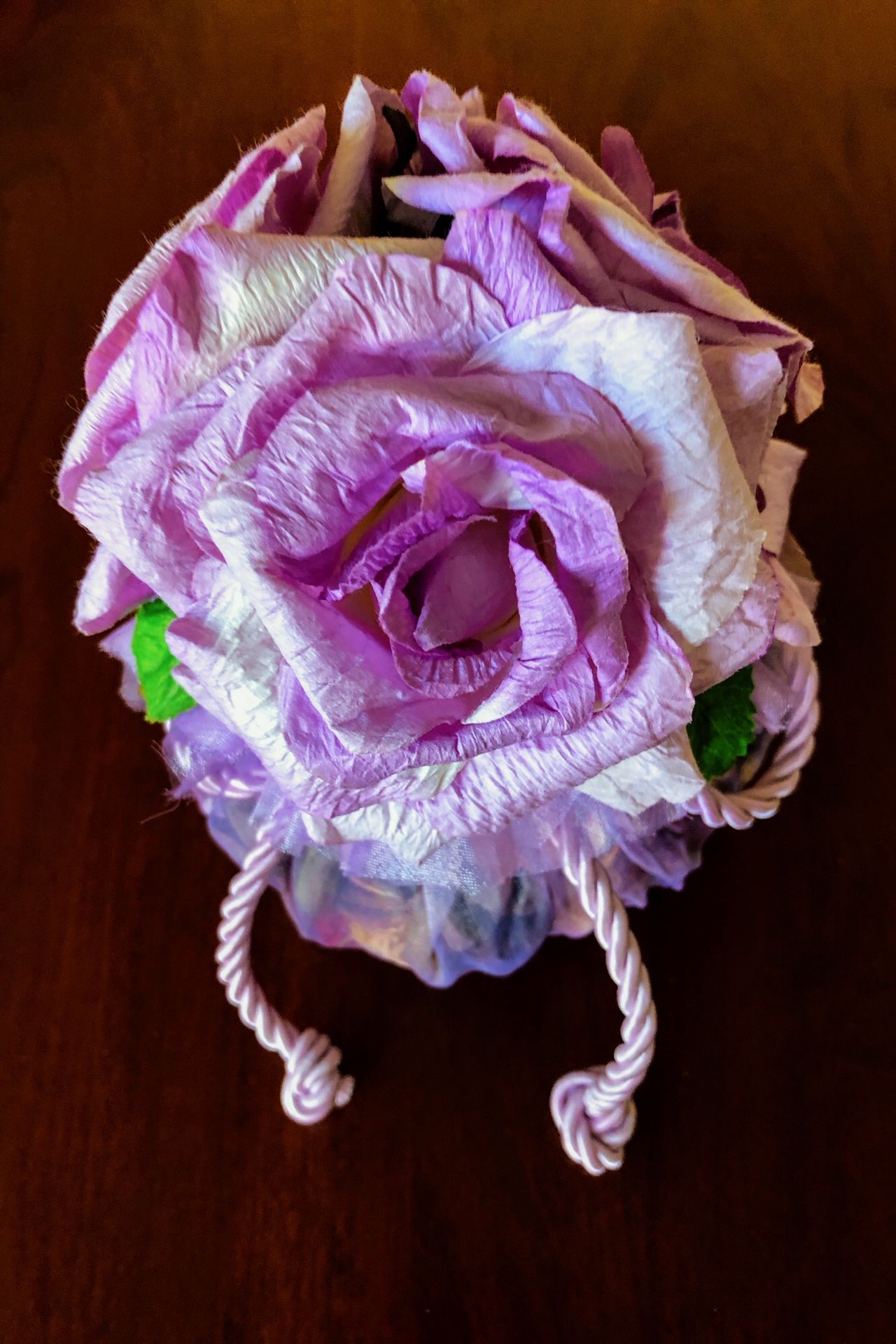 PURPLE NETTING POTPOURRI HOLDER