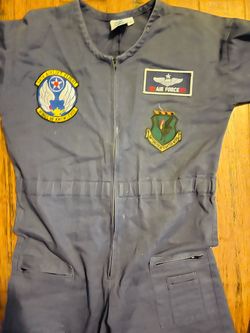 US Air Force Flight Suit with Military Patches