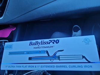 BaBylissPRO Nano Titanium Flat Iron & Curling Iron Set