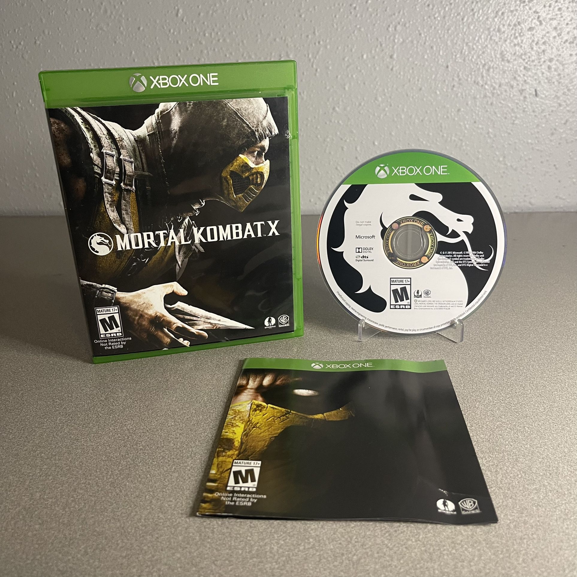 Mortal Kombat X Xbox One CIB 