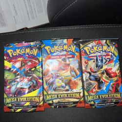 Pokemon Mega Evolutions Booster Packs (3)