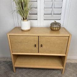 🪵✨ New - 36" 2-Door Cabinet, Natural Wood 🪵✨