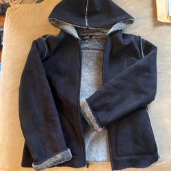 Aero Women’s Suede Jacket With Hoody Size Medium