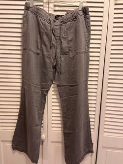 Comfortable gray pants by Max Jeans with drawstring waist , size:12 $20 cash only. Cross posted