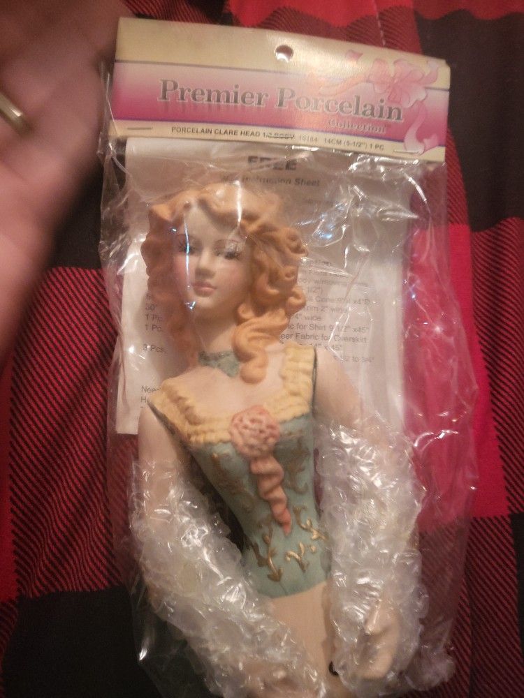 Vintage Premier Porcelain Broom Doll