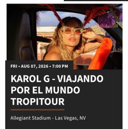 Karol G Viajando Por El Mundo Tour Vegas